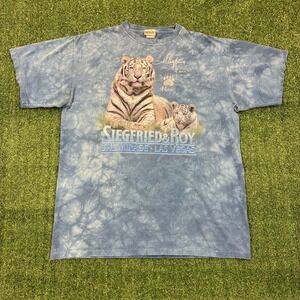 Vintage White Tiger Las Vegas Graphic T-shirt
